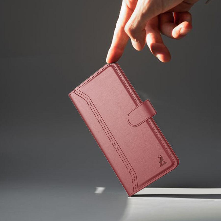 Xiaomi Poco M4 Pro 5G Aibex PU Leather Flip Cover Foldable Stand & Pocket Magnetic Closure - Aibex